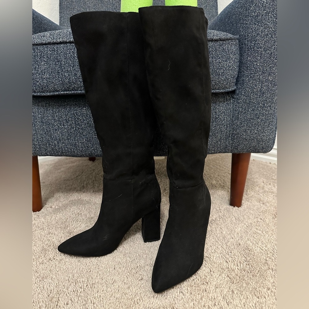 Women’s black knee high boot